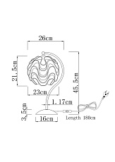 Настольная лампа Moderli Flake V11009-T 1