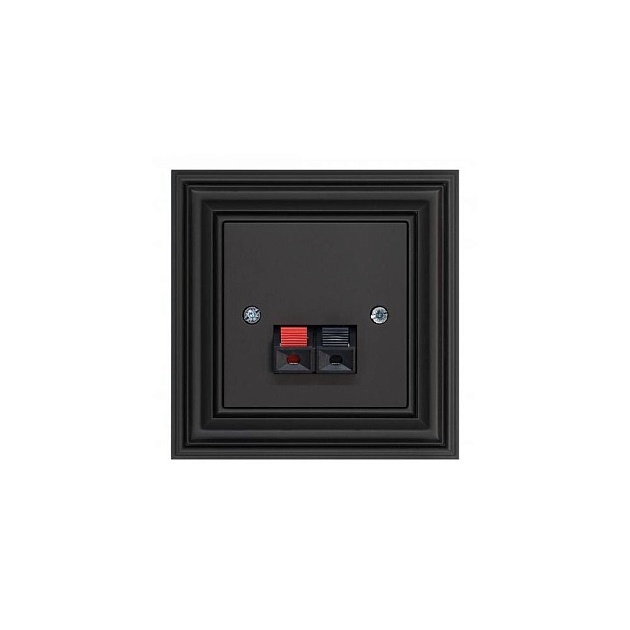 Аудиорозетка Liregus Retro черный матовый 29-240 изображение 1 Аудиорозетка Liregus Retro черный матовый 29-240 Фото № 1