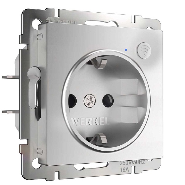 Розетка Wi-Fi Werkel (Умный дом) серебряный W1171606 a056420 Фото № 1