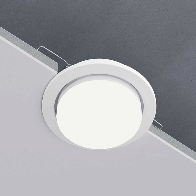 Встраиваемый светильник Elektrostandard 1035 GX53 WH белый a032501 Фото № 1
