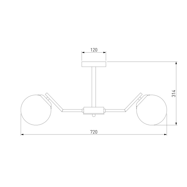 Подвесная люстра Eurosvet Frost 70154/6 хром Фото № 2