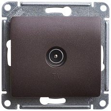 ТВ-розетка Systeme Electric Glossa шоколад GSL000891