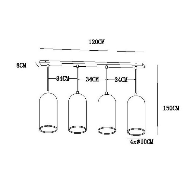 Подвесной светильник Lucide Gipsy 35411/04/41 Фото № 2