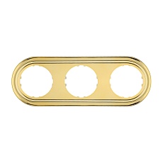 Рамка LK Studio 3-постовая круглая (золото) Vintage-Classic 889316-1