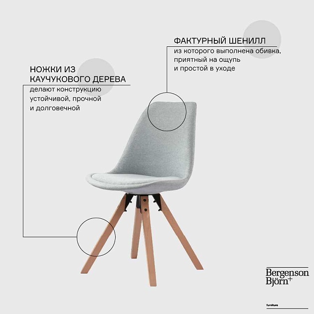 Кухонный стул Bergenson Bjorn Harvy BZHRV-CST-VLR-BL Фото № 2