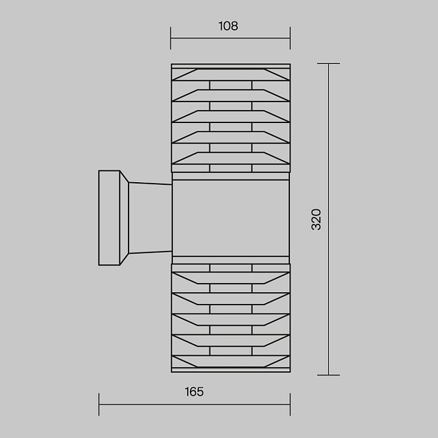 Уличный настенный светильник Maytoni Bronx O576WL-02B Фото № 3
