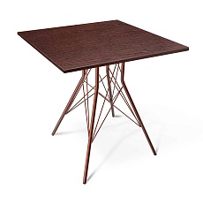 Кухонный стол Sheffilton SHT-T2/80/80 ЛДСП медный/венге 1779360201