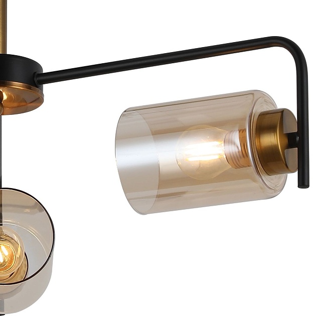 Потолочная люстра Illumico IL8248-3COU-79 BK GD изображение 2 Потолочная люстра Illumico IL8248-3COU-79 BK GD Фото № 2