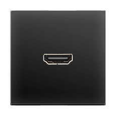 Розетка Werkel HDMI черная матовая WL08-60-11 4690389111051 2