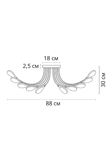 Потолочная люстра Arte Lamp Guimet A7423PL-28BK Фото № 2