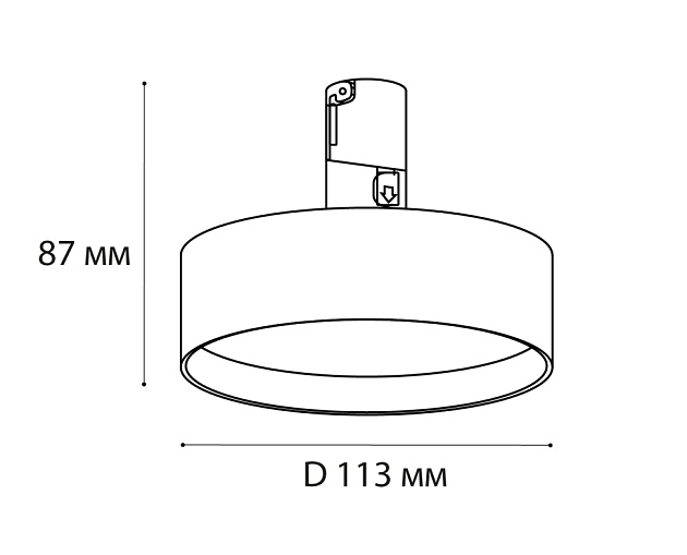 Трековый светодиодный светильник Italline IT010-4022 black 3000K Фото № 3