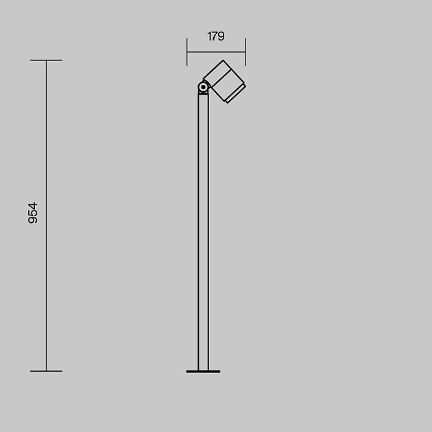Ландшафтный светильник Maytoni Outdoor O497FL-L12B3K изображение 2 Ландшафтный светильник Maytoni Outdoor O497FL-L12B3K Фото № 2
