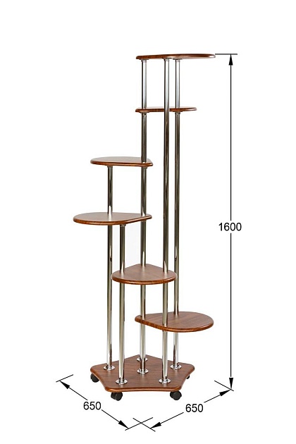 Подставка для цветов Калифорния Шестерочка орех 5508278905 Фото № 2