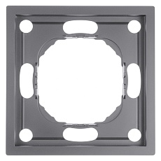 Рамка STEKKER, PFR00-5001-10 1-местная, серия Эмили, платиново-серый, soft touch 49962