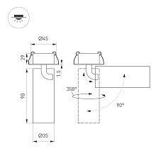Встраиваемый светодиодный спот Arlight SP-Nuance-Built-Flap-R35-7W Day4000 049904 1
