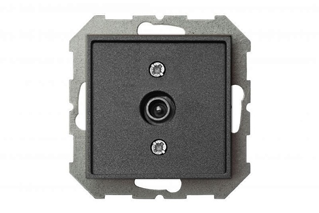 ТВ-розетка проходная Liregus Epsilon антрацит 28-1143 изображение 4 ТВ-розетка проходная Liregus Epsilon антрацит 28-1143 Фото № 4