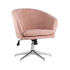 Поворотное кресло Stool Group Харис регулируемое замша пыльно-розовый HARRIS HY-78