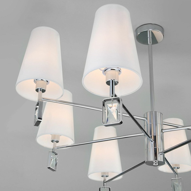 Подвесная люстра Eurosvet Milazzo 60137/8 хром Фото № 4