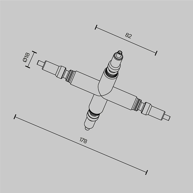Ввод питания Maytoni Technical CA008TX-B Фото № 2