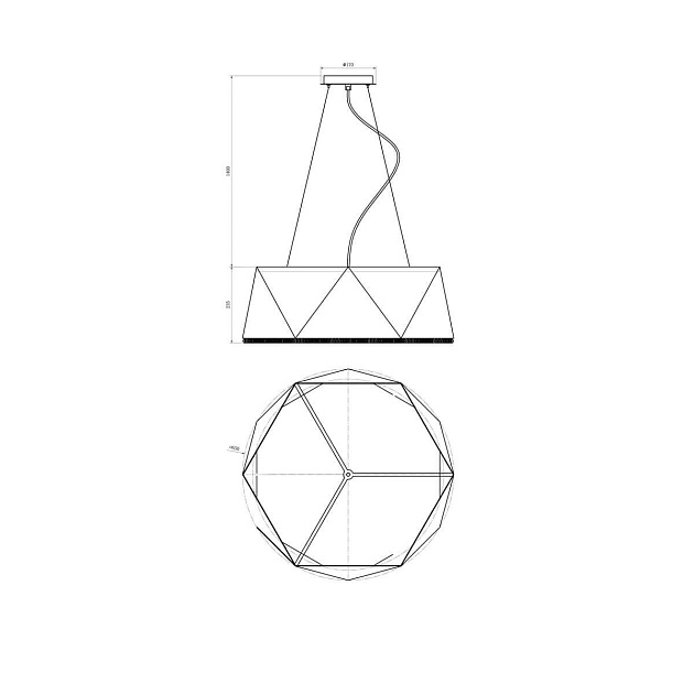 Подвесной светильник Lucia Tucci 4670.9 Black Фото № 2