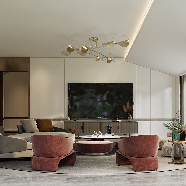 Потолочная люстра Eurosvet Grazia 70148/8 золото изображение 6 Потолочная люстра Eurosvet Grazia 70148/8 золото Фото № 6