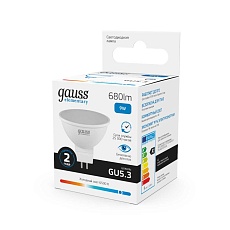 Лампа светодиодная Gauss GU5.3 9W 6500K матовая 13539 4
