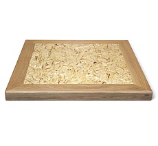 Журнальный стол Sheffilton SHT-TU29/H36/70/70 ДУБ/OSB прозрачный лак/чёрный муар 5387382501 4