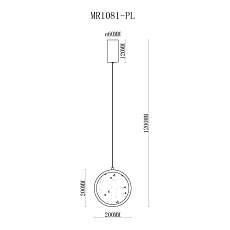 Подвесной светодиодный светильник MyFar Lora MR1081-PL 4