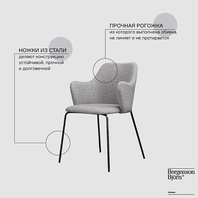 Кухонный стул Bergenson Bjorn LA-BECH-DWOTE#BELFAST#15 Фото № 2