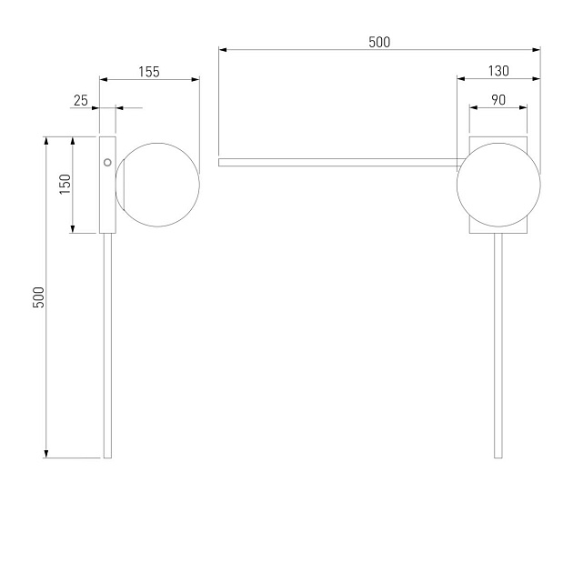Настенный светильник Eurosvet Fredo 40035/1 белый Фото № 2