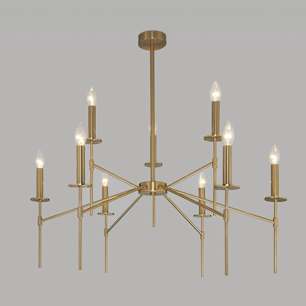 Потолочная люстра Eurosvet 60142/9 латунь Фото № 1