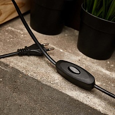 Выключатель-кнопка 250V 2А ON-OFF черный на электропровод (для настольной лампы) REXANT 36-3018 1