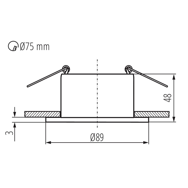Точечный светильник Kanlux GLOZO DSO SR/B 36225 Фото № 2