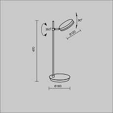 Настольная лампа Maytoni Fad MOD070TL-L8W3K 1