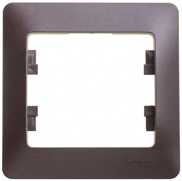 Рамка 1-постовая Systeme Electric Glossa шоколад GSL000801 Фото № 1