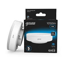 Лампа светодиодная Gauss GX53 11W 6500K матовая 108008311 4
