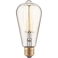 Лампа накаливания Elektrostandard диммируемая E27 60W прозрачная a034964 1