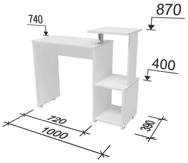 Компьютерный стол Woodville Джаз-30 440396 изображение 2 Компьютерный стол Woodville Джаз-30 440396 Фото № 2