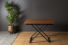 Стол-трансформер Levmar Compact D44/S53 (миланский орех/черные опоры) 7001282201 1