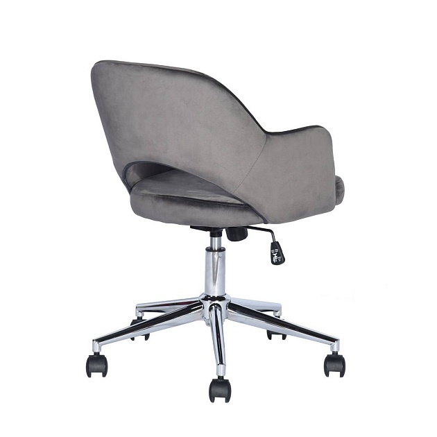 Офисное кресло Stool Group Кларк велюр серый CLARKSON GREY CHROME изображение 5 Офисное кресло Stool Group Кларк велюр серый CLARKSON GREY CHROME Фото № 5