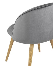 Кухонный стул Stool Group Лион Страйпс велюр серый DC-69030G HLR-21 5