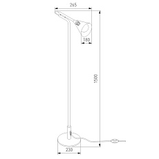 Торшер Eurosvet Enigma 01187/1 черный 1