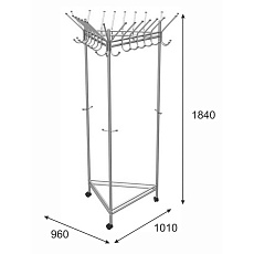 Гардеробная вешалка Мебелик Пико 21 000916 2
