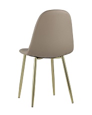 Кухонный стул Stool Group Валенсия экокожа коричневая золотые ножки DC-93025E PU brown 5