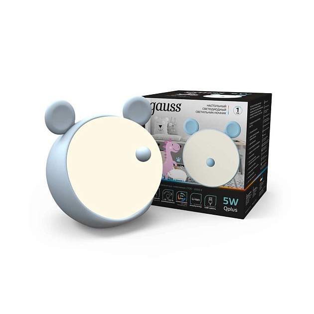 Настольный светодиодный детский ночник Gauss NN7026 изображение 6 Настольный светодиодный детский ночник Gauss NN7026 Фото № 6