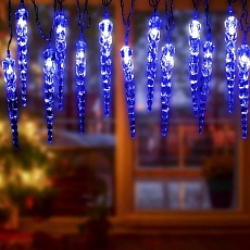 Светодиодная гирлянда ЭРА нить Сосульки 220V постоянный синий ЕGNIG - IC Б0055995