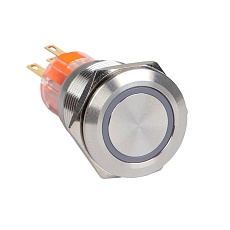 Кнопка S-Pro67 19 мм без фикс. с белой подсв. 230В EKF PROxima s-pro67-151