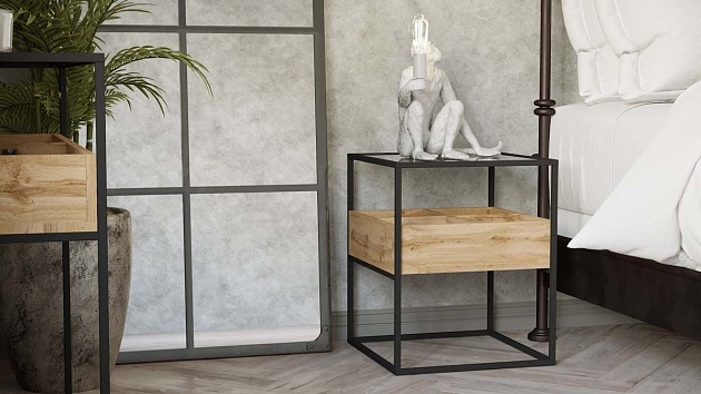 Прикроватная тумба Калифорния Кассо ТП01 Дуб вотан 6599811201 Фото № 3