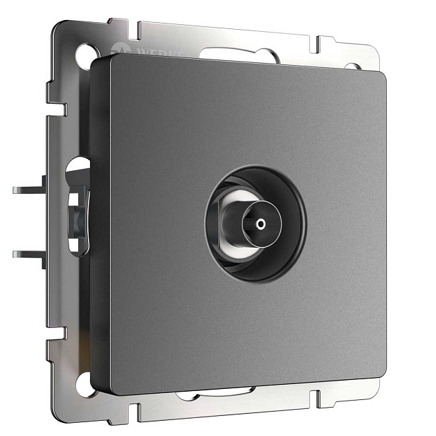 ТВ-розетка оконечная Werkel графит W1183064 4690389194481 Фото № 1