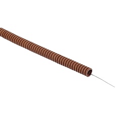 ELASTA Труба гофрированная ПВХ d=25мм с зондом дуб (25м) IEK ET-TG21-121-025-025-K24